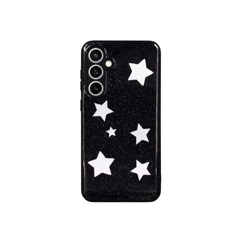 Protector para Samsung Galaxy S23 FE estrellas color negro Protector Para Samsung Galaxy S23 Fe Estrellas Color Negro