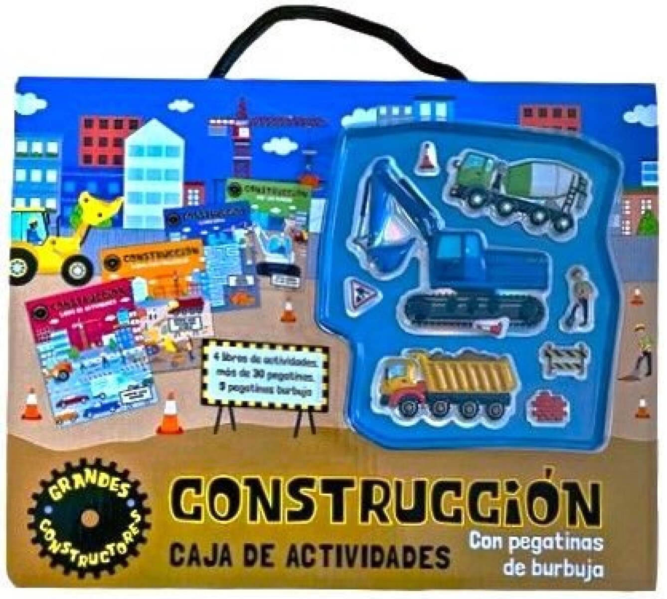 CONSTRUCCION CAJA DE ACTIVIDADES CON PEGATINAS 