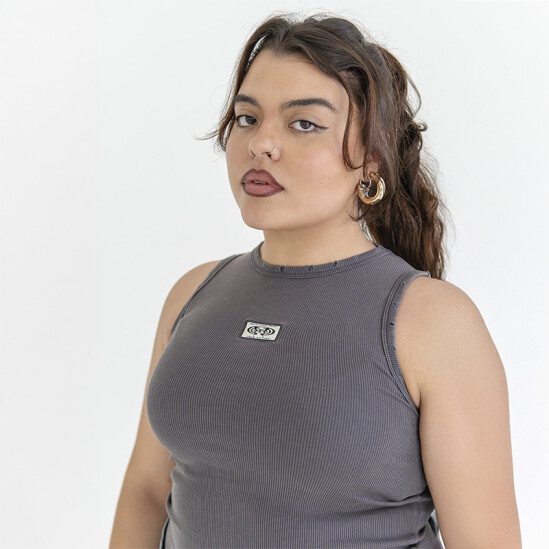 Musculosa Pulau Btfly Tank Top Gris