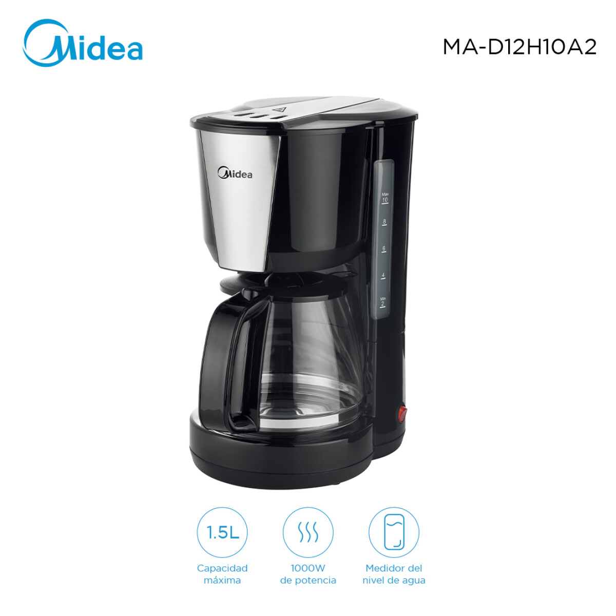 Cafetera Midea 1,5L MA-D12H10A2 