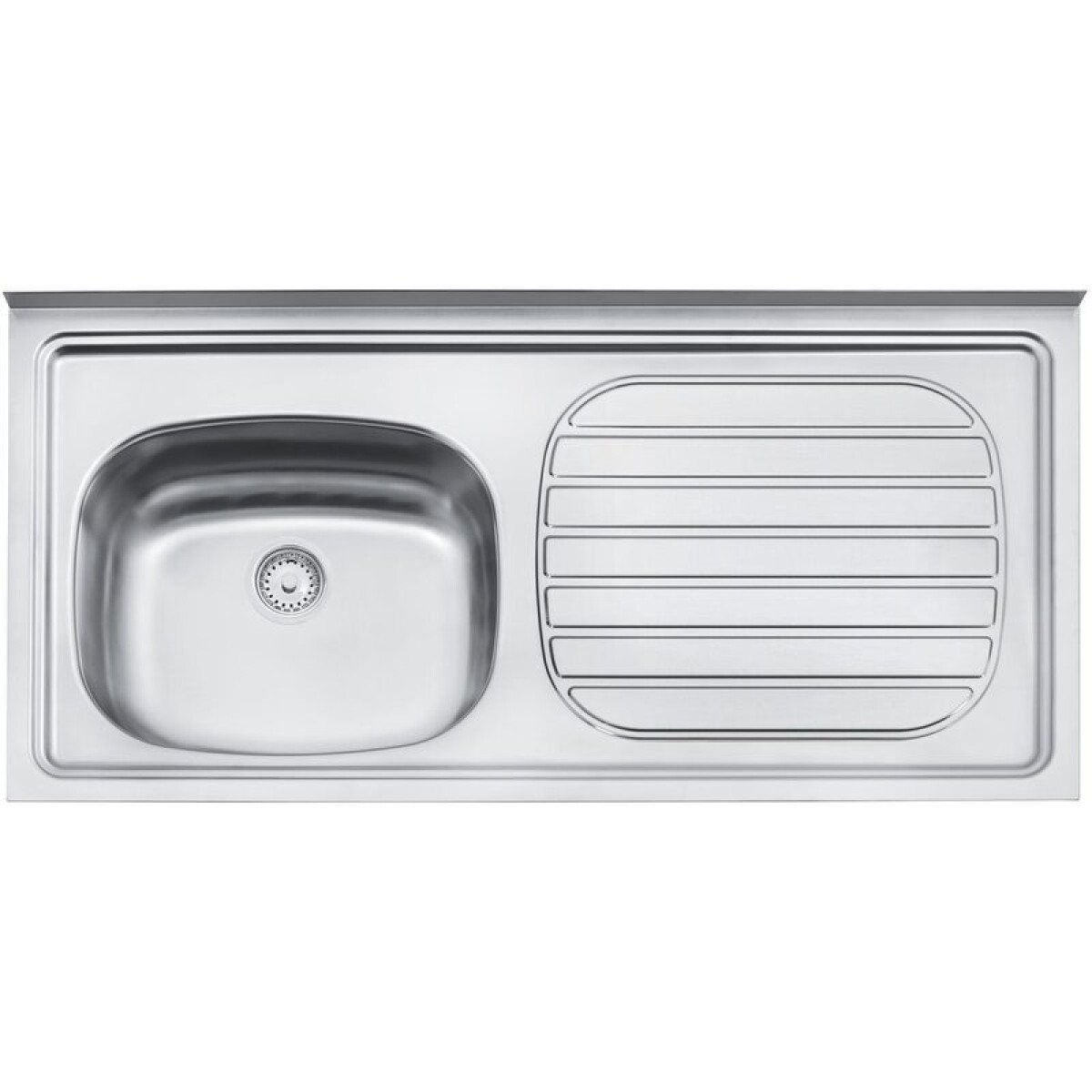 [OUTLET] Pileta Mesada Izquierda Fregaderos de sobreponer Tramontina Filo 40 FX EX 120x50 cm 93415/500 