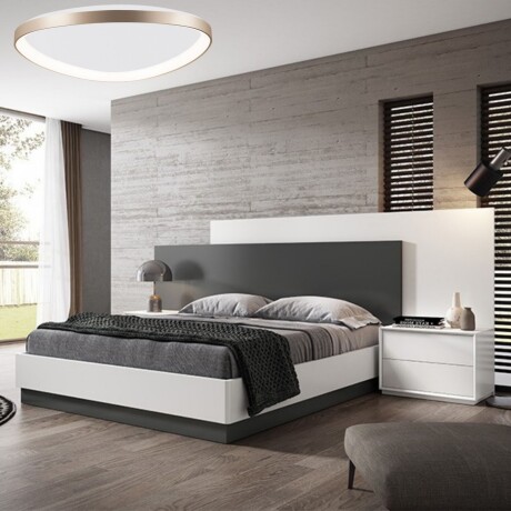 Plafón LED, Diseño triangular, Dimerizable 48W 65CM DORADO