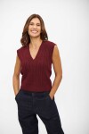 CHALECO ZINA BORDO