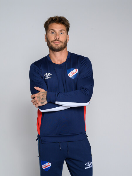 BUZO PREMIER CNdeF Nacional Hombre Azul Marino, Blanco, Rojo