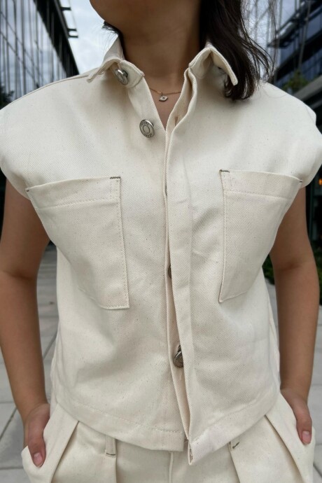 Chaleco Cora Off White