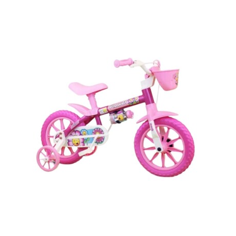 Bicicleta Flower Niña Rodado 12 Rosa