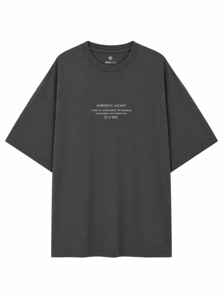 REMERA DUST FUT II GRIS OSCURO