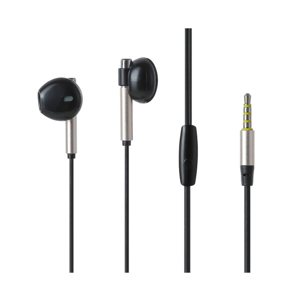 Auriculares metalizados dorado