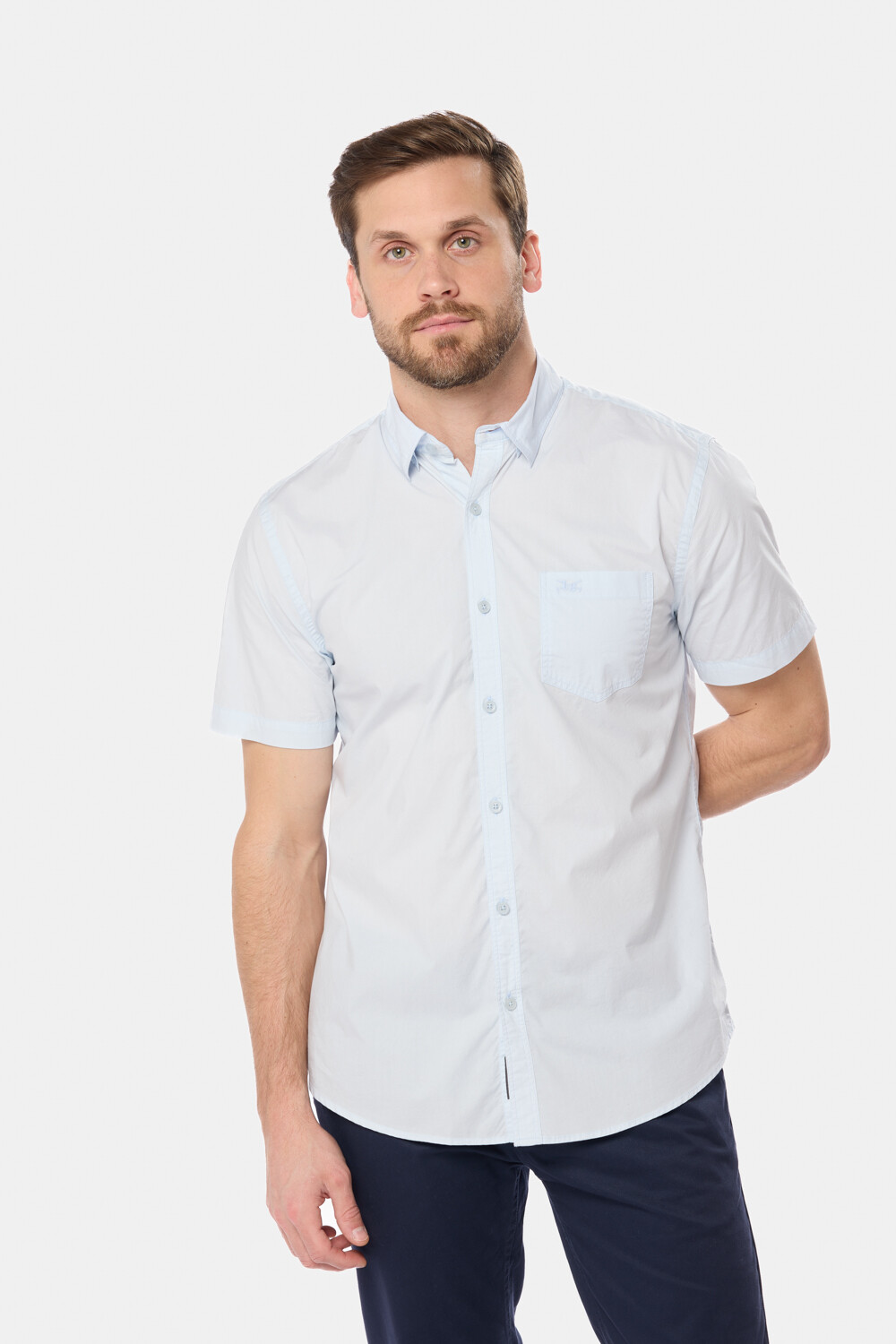 CAMISA LISA Celeste