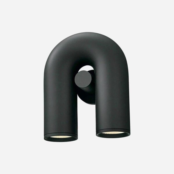 LUMINARIA DE PARED ORBITER Negro - UNICO