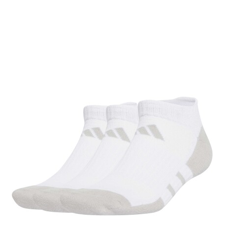 Medias Unisex Adidas x3 Essentials Clima Cool Low Blanco - Gris