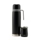 Set termo Comet Bologna 1 lt + Mate de 160 ml Negro