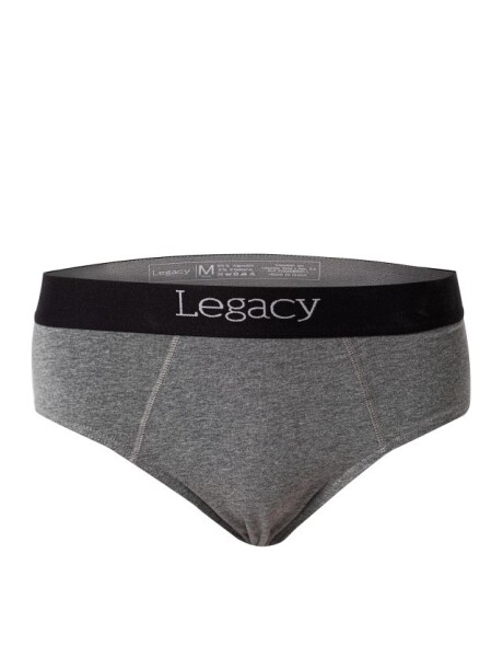 Slip Algodón Gris Oscuro