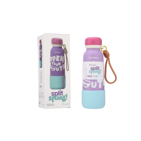 Botella Térmica Infantil Split Spring 550Ml. Violeta