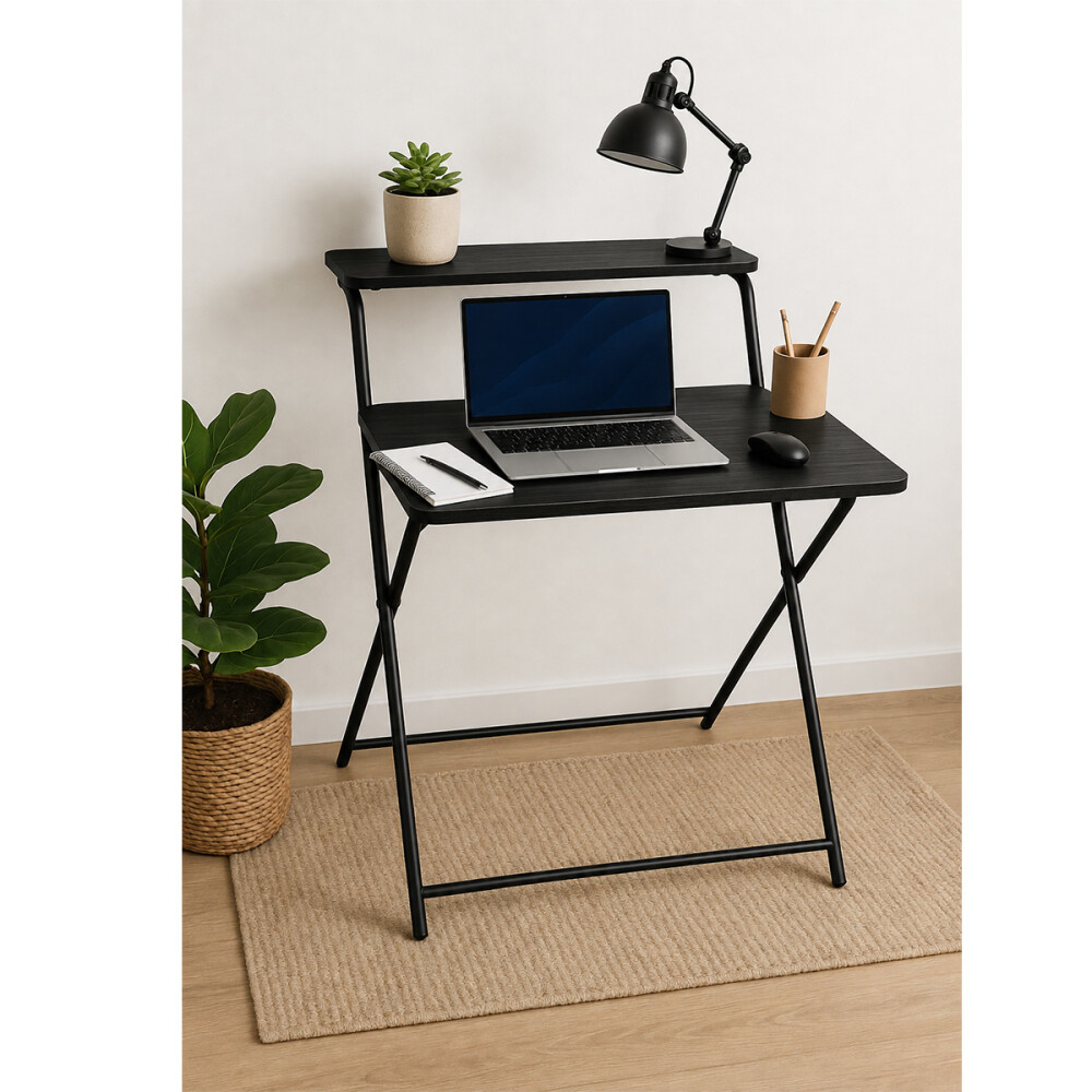 Escritorio plegable 1,00m Negro
