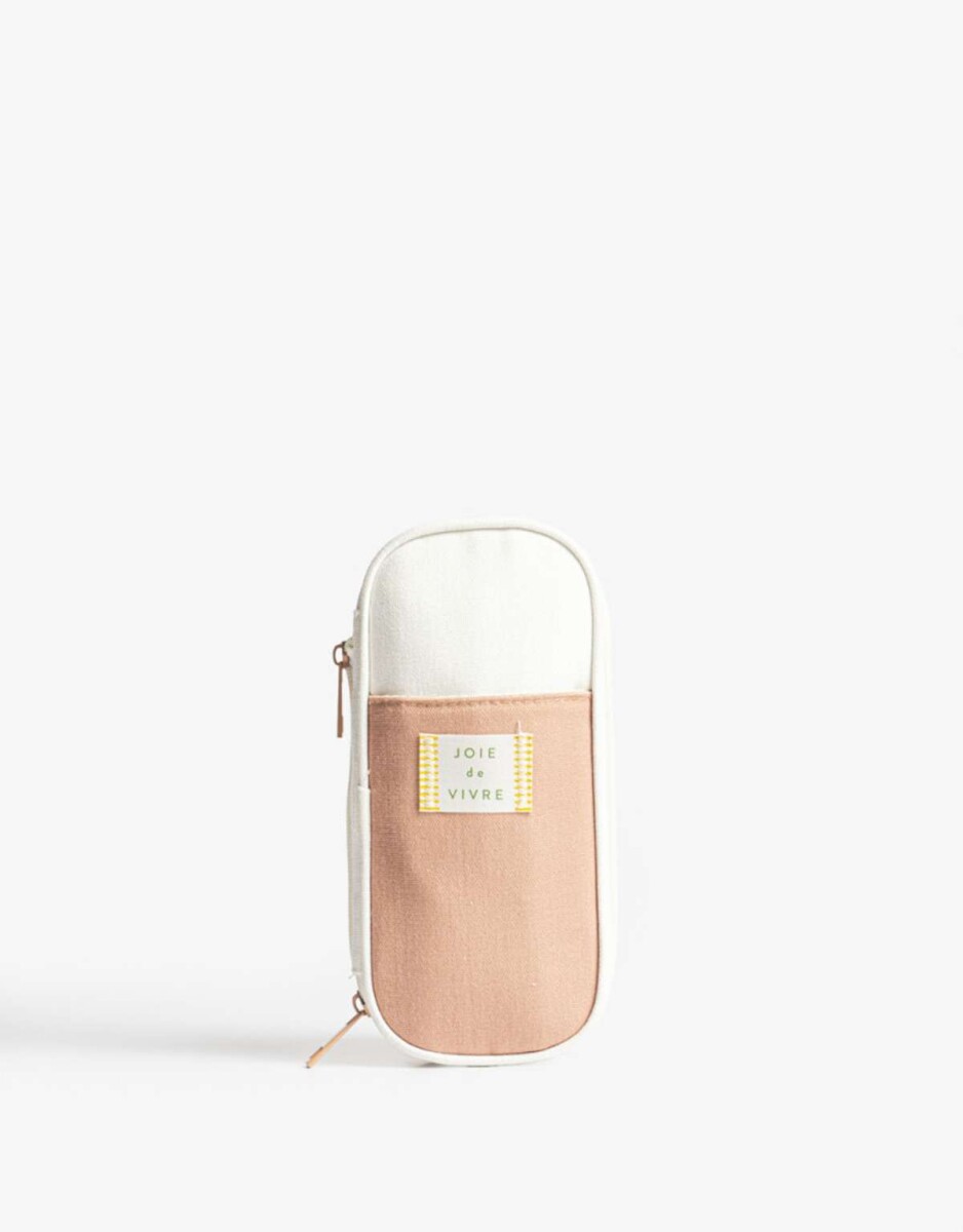 Cartuchera De Tela Joie De Vivre - Combinacion Bicolor 