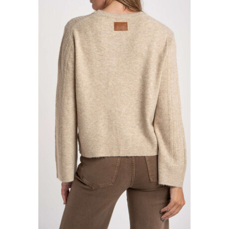 Sweater Texturado Beige Melange