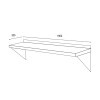 Estante Repisa Mural 190 cm Acero Inoxidable Estante Repisa Mural 190 cm Acero Inoxidable