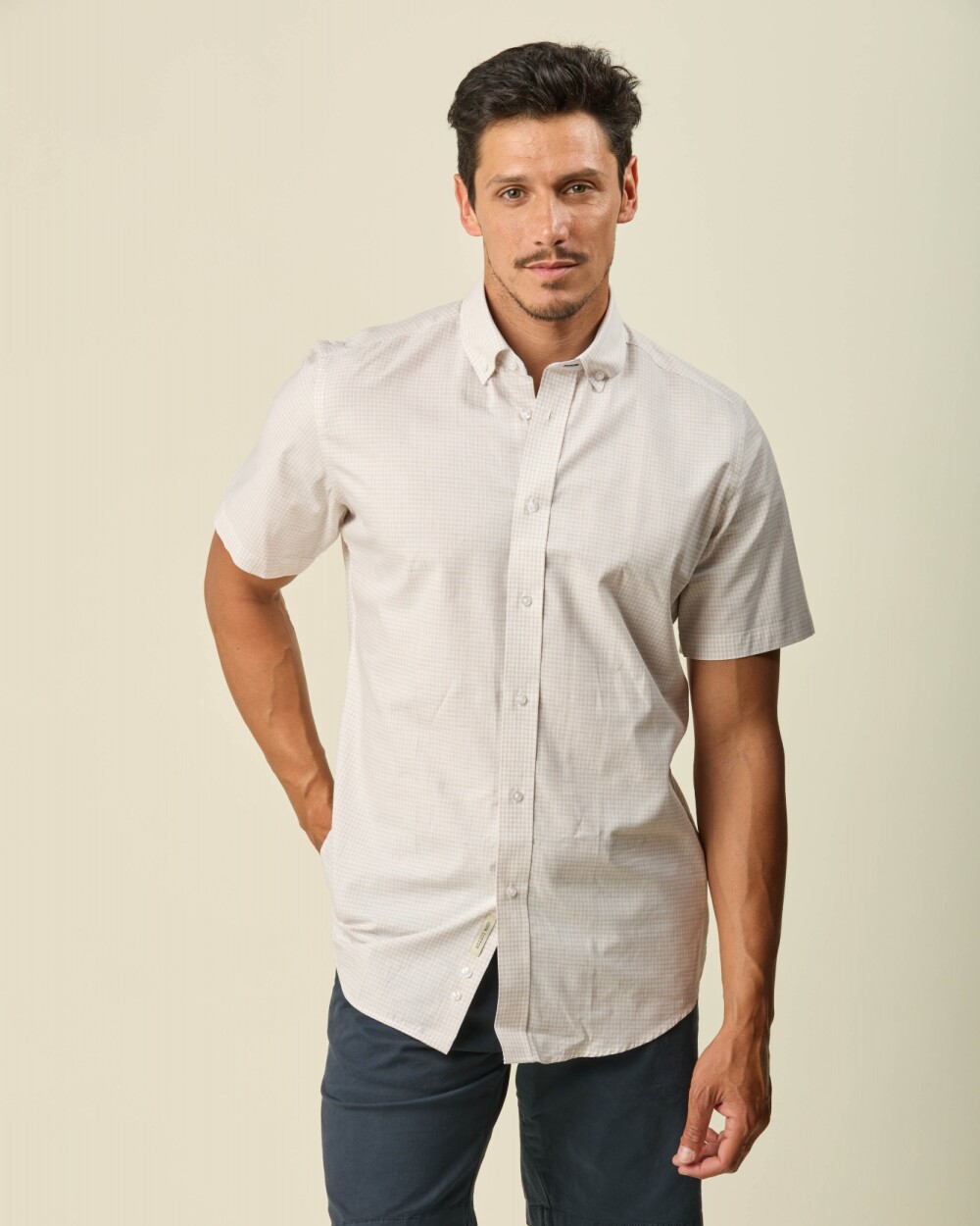 Camisa Manga Corta Crudo