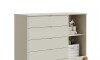Cómoda 4 Cajones 1 Puerta Infantil - Lotus Gris