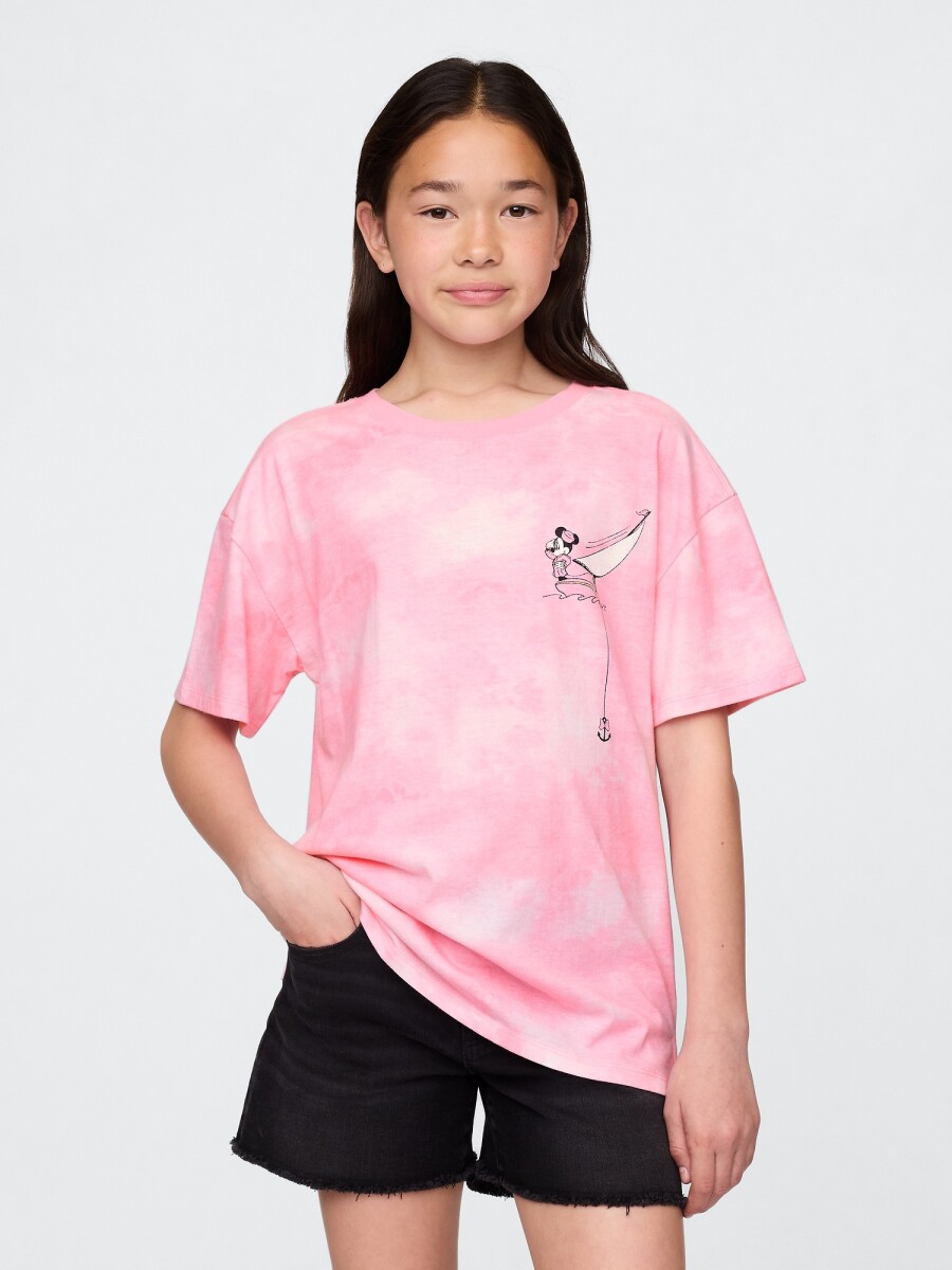 Remera Gráfica Niña - Pink Tie Dye 