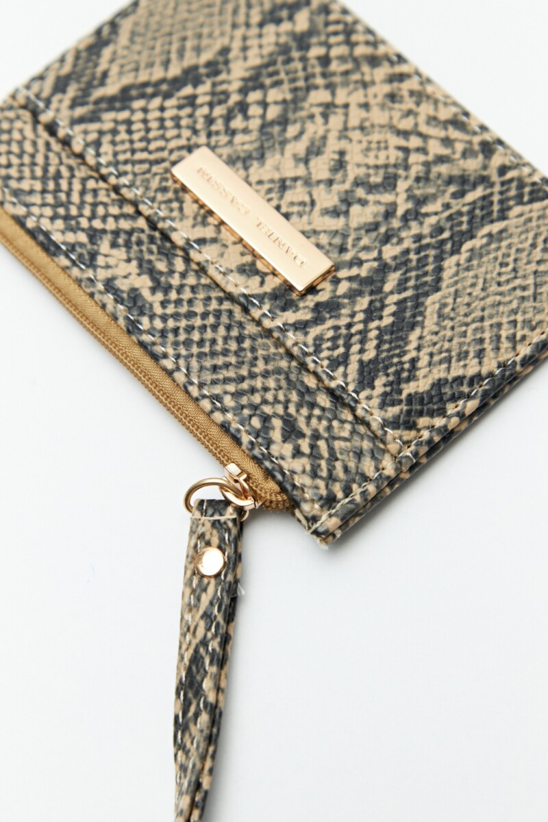 BILLETERA SNAKE Beige