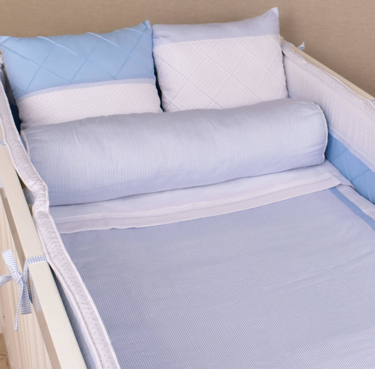 Kit de Cuna Classic - Alforza Celeste 