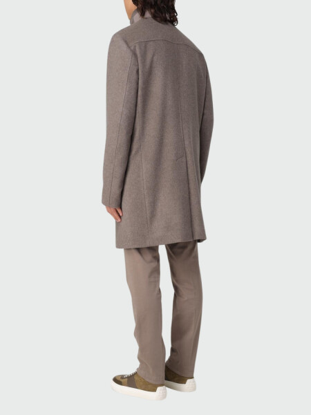 BOSS Abrigo Regular de Lana y Cachemira Azul