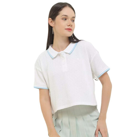 Remera Converse Sporty Waffle Polo Blanca