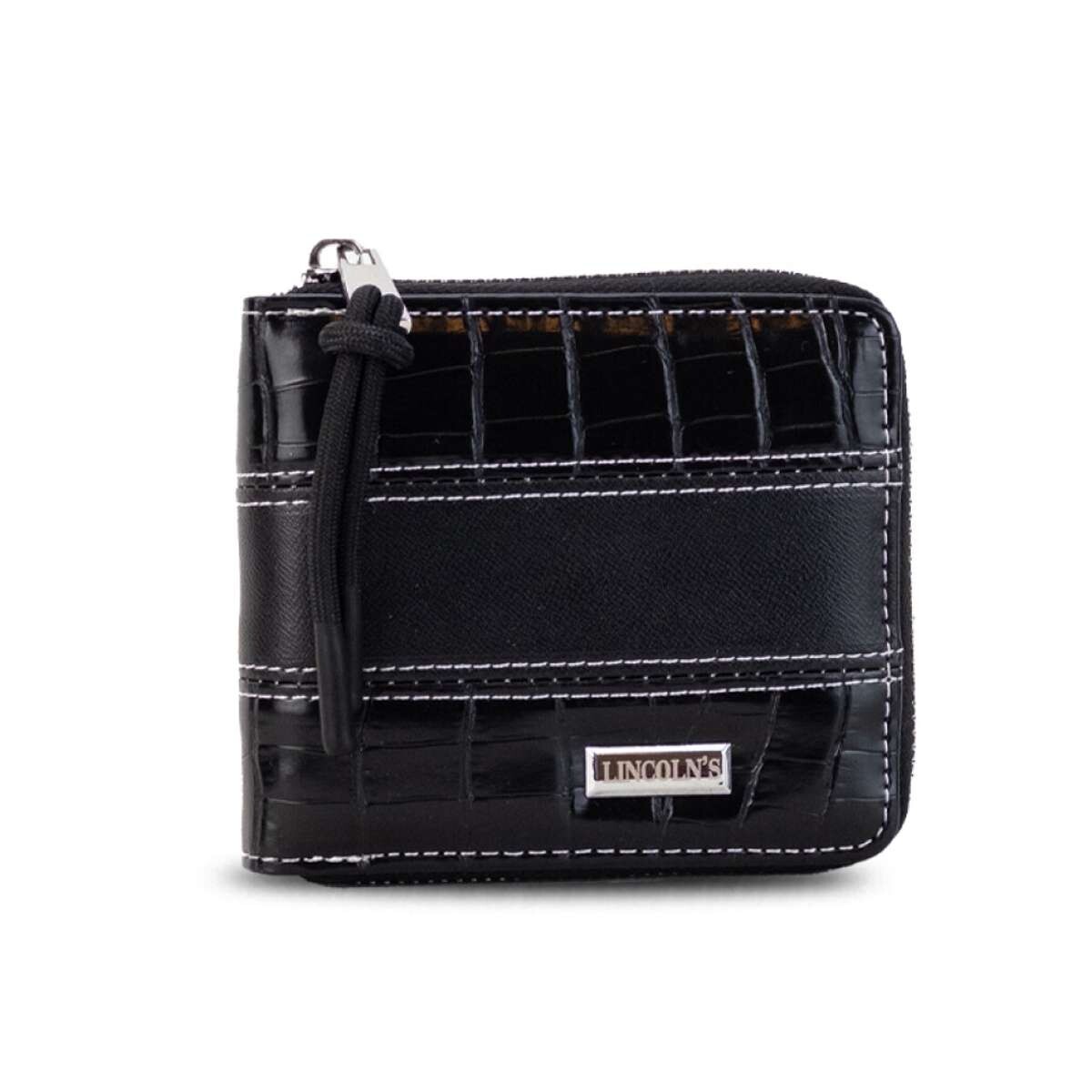 Billetera Candela Croco - Negro 