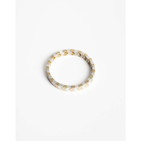 Pulseras Elásticas Metal Dorado