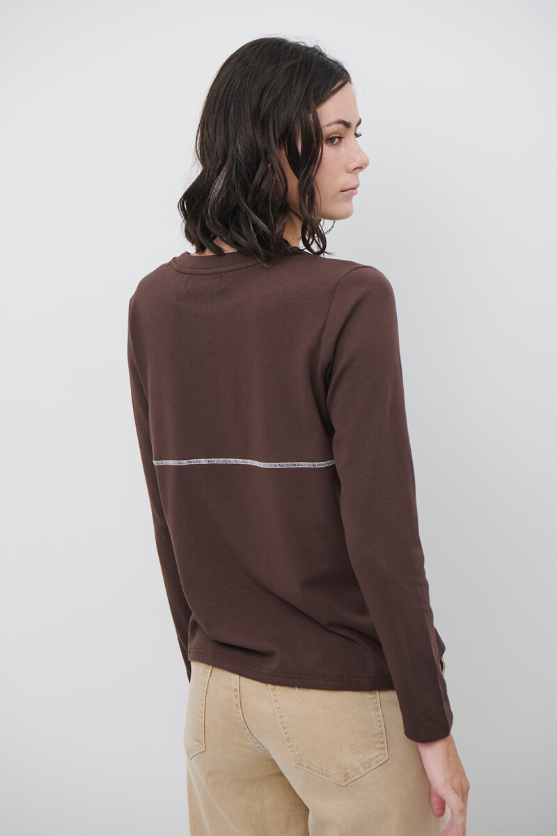 REMERA GLACIAR MARRON
