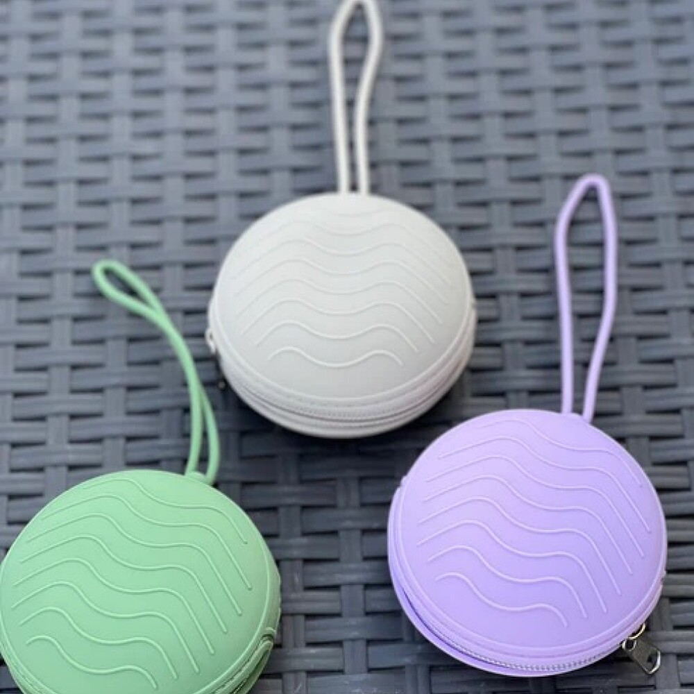 Porta chupete pod de Silicona con cierre lila