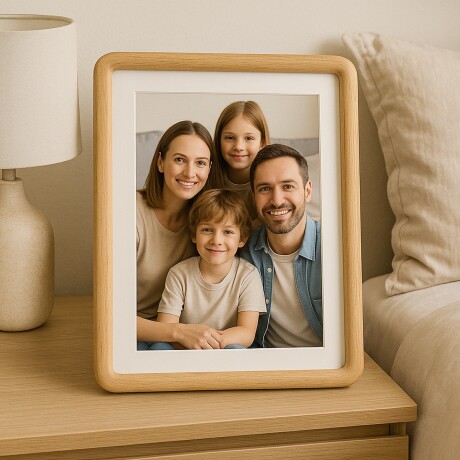 Portarretratos con marco 28x22cm Madera