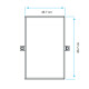 ESPEJO REBATIBLE INOX PULIDO 46.7X66.7CM HOPKINS 000