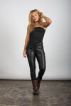 Pantalón cuerina Negro chupin