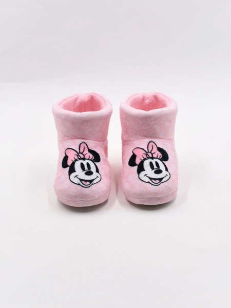 PANTUFLA BOTA INFANTIL DISNEY MINNIE ROSADO