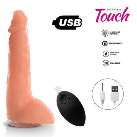 Vibrador Realista A Control Remoto Recargable USB Piel