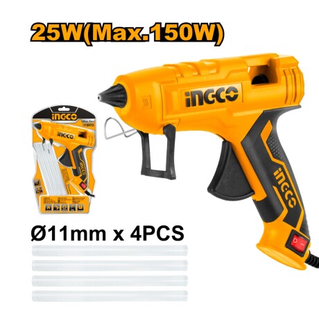 Pistola Silicona Caliente 25W (Max 150W) Ingco 001