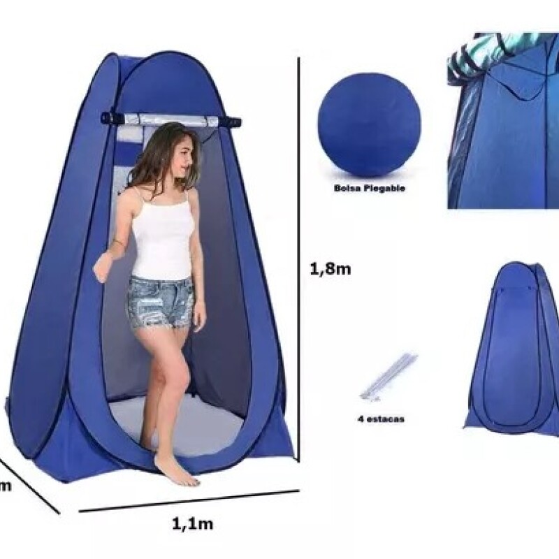 Carpa de baño Azul
