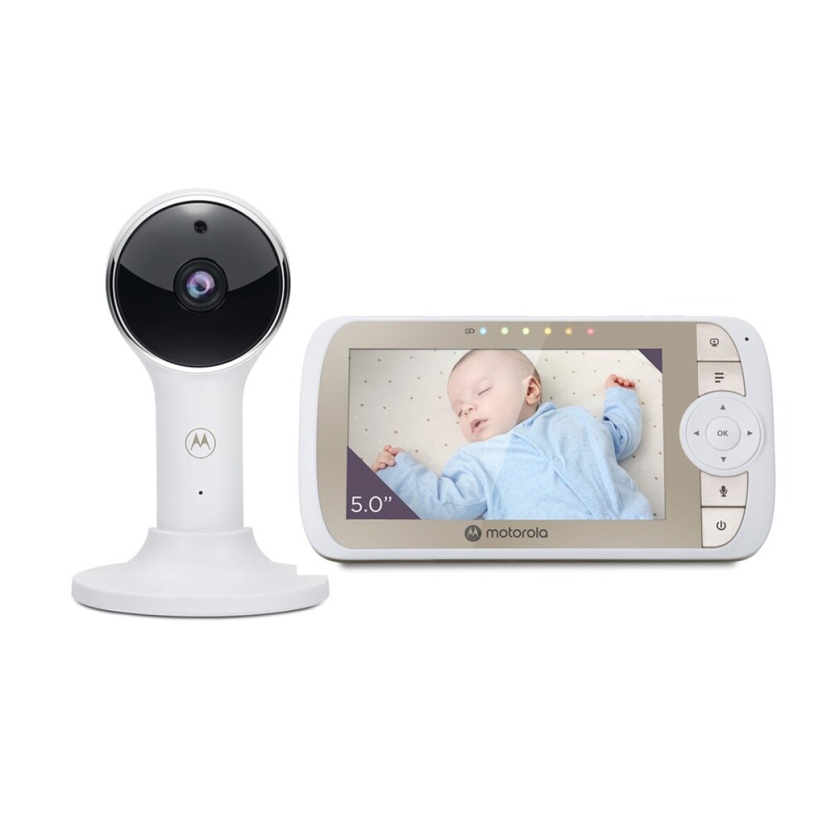 Baby call monitor de bebés motorola vm65 5.0' wi-fi full hd White
