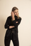 Blazer Bianca Negro