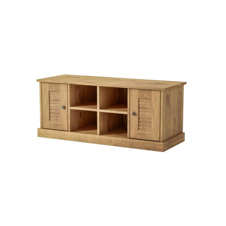 Rack de tv 2 Puertas 2 Estantes Linea Valenciana Natural