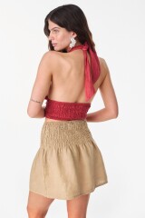 Falda Arena Beige