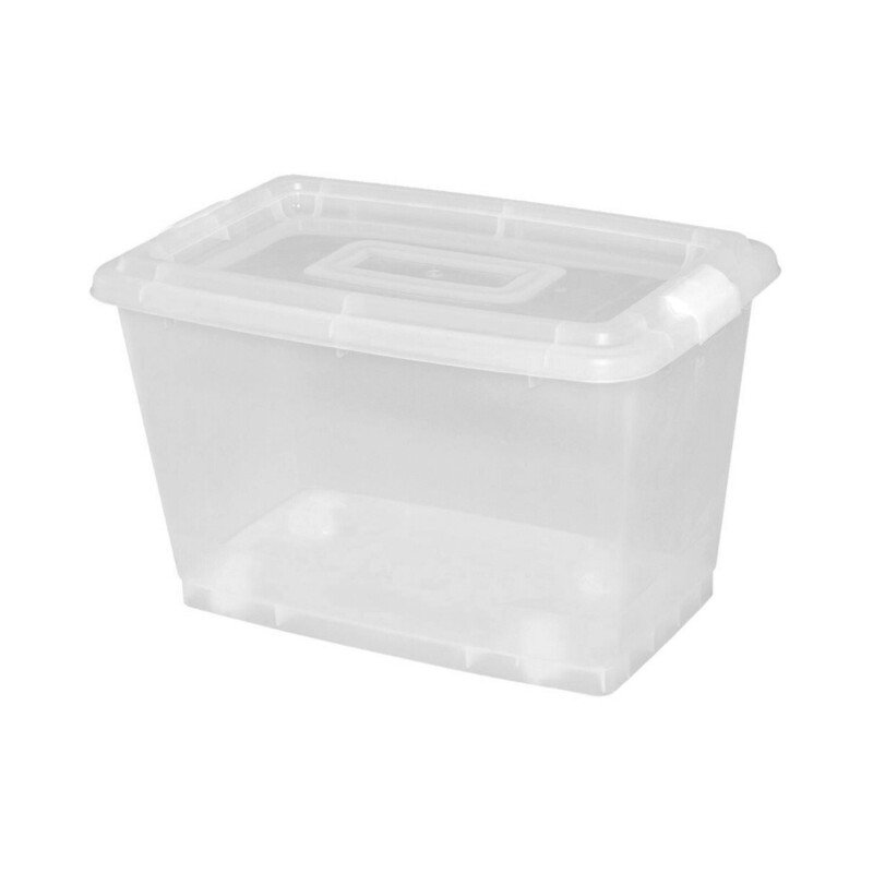 Caja organizadora con ruedas carrito móvil Rimax 40 litros Blanco