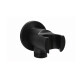 Codo Soporte Para Ducha De Baño Mate Color Negro