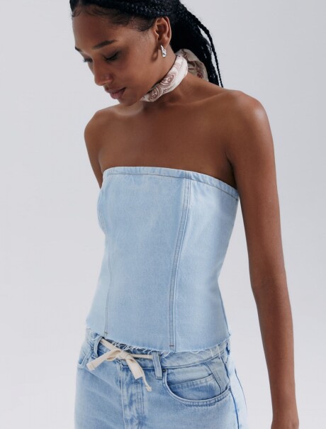 TOP DE JEAN AZUL
