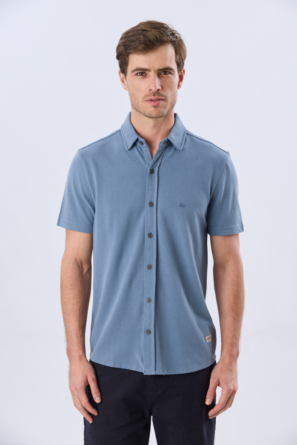 CAMISA PIQUÉ LISA Piedra