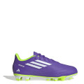 Championes de Fútbol 11 Infantiles Adidas III FxG Púrpura - Blanco - Amarillo Limon
