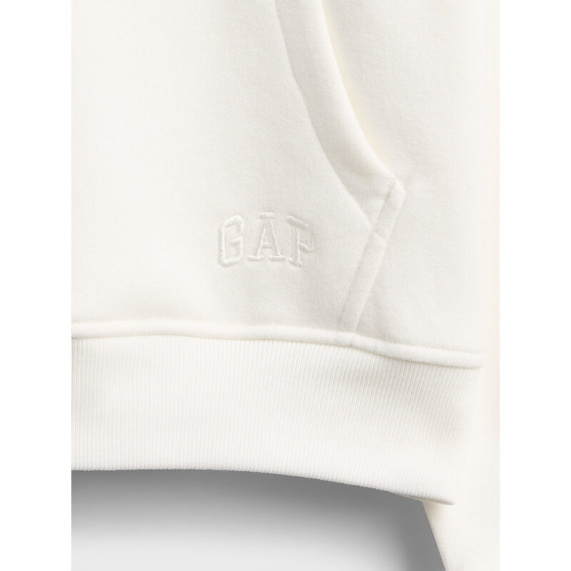 VTG SOFT 1/4 ZIP KANGA PO NEW OFF WHITE